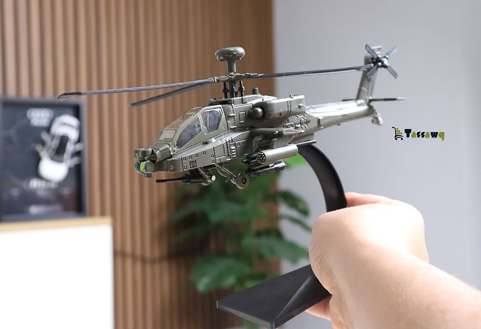 Helicopters AH-64 Apache Helicopter Model Airplanes - الصورة 8