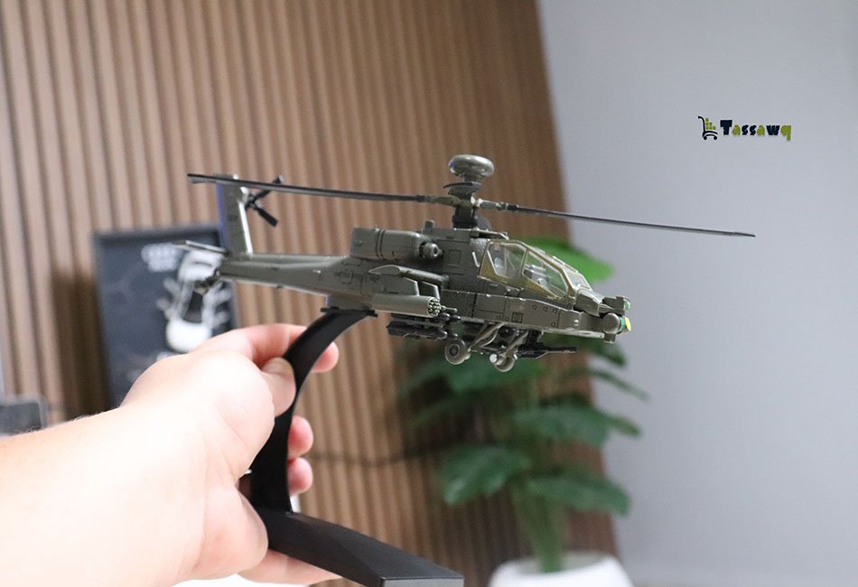 Helicopters AH-64 Apache Helicopter Model Airplanes - الصورة 9