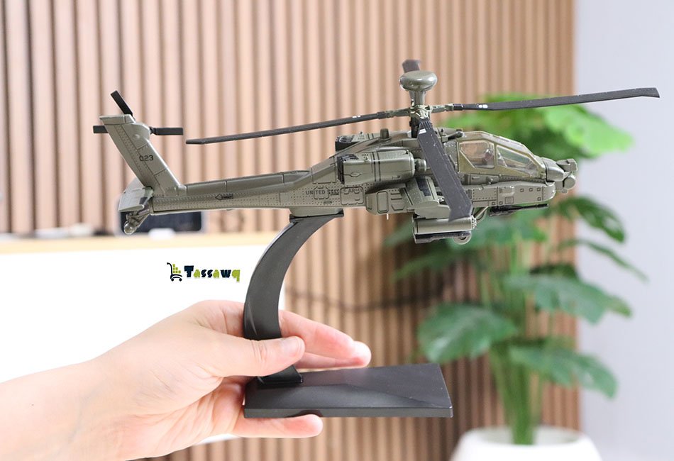 Helicopters AH-64 Apache Helicopter Model Airplanes - الصورة 12