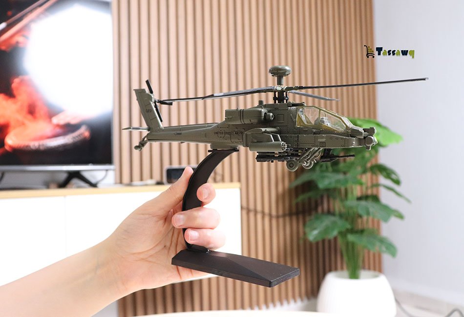 Helicopters AH-64 Apache Helicopter Model Airplanes - الصورة 14