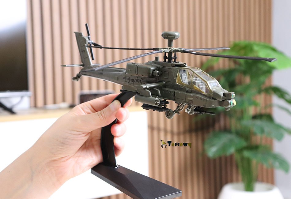 Helicopters AH-64 Apache Helicopter Model Airplanes - الصورة 16