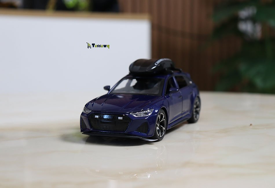 مجسم سيارة Audi RS6 Avant – تصميم رياضي فاخر مع صندوق سقفي - الصورة 10